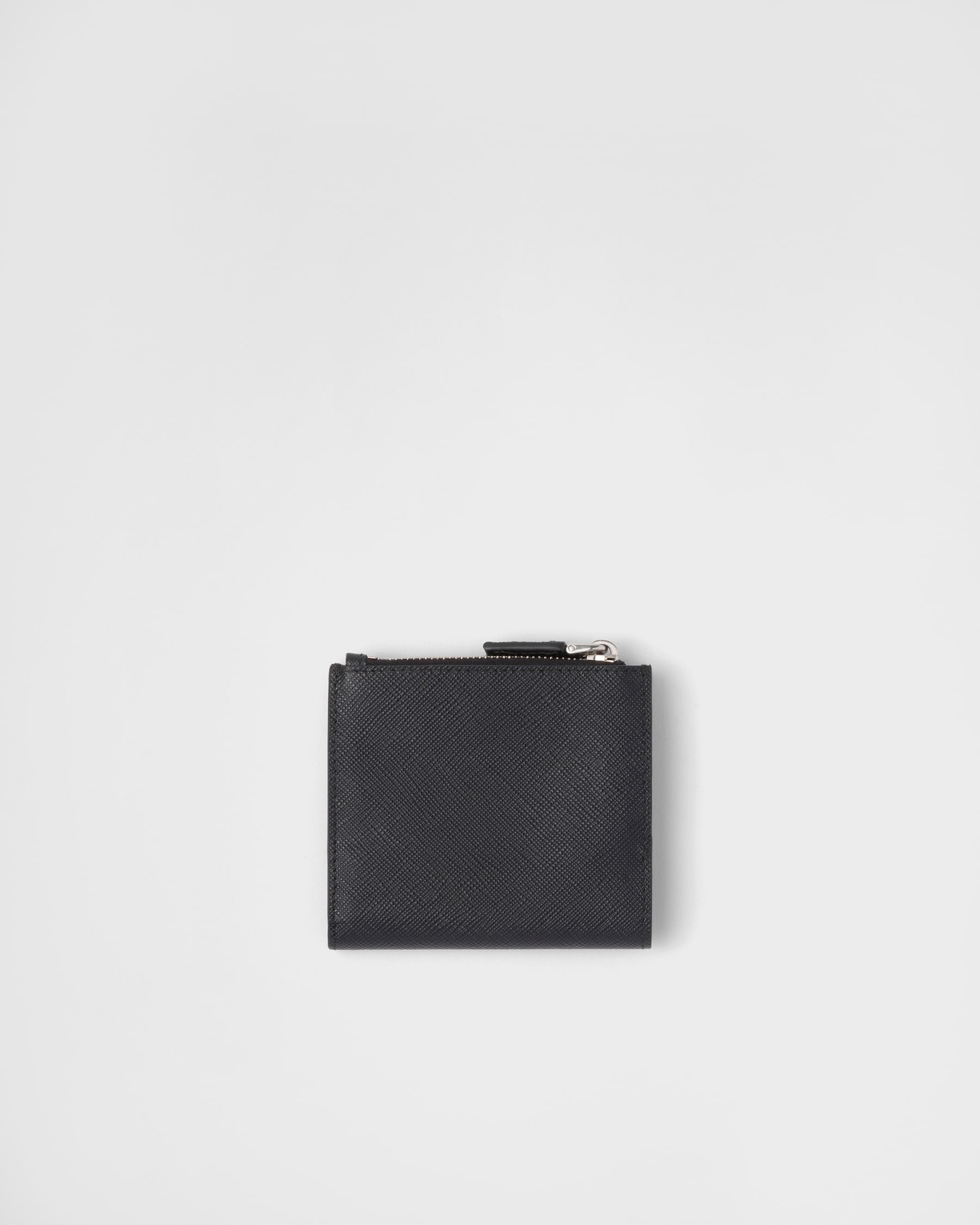 Black Small Saffiano Leather Wallet | PRADA - United States