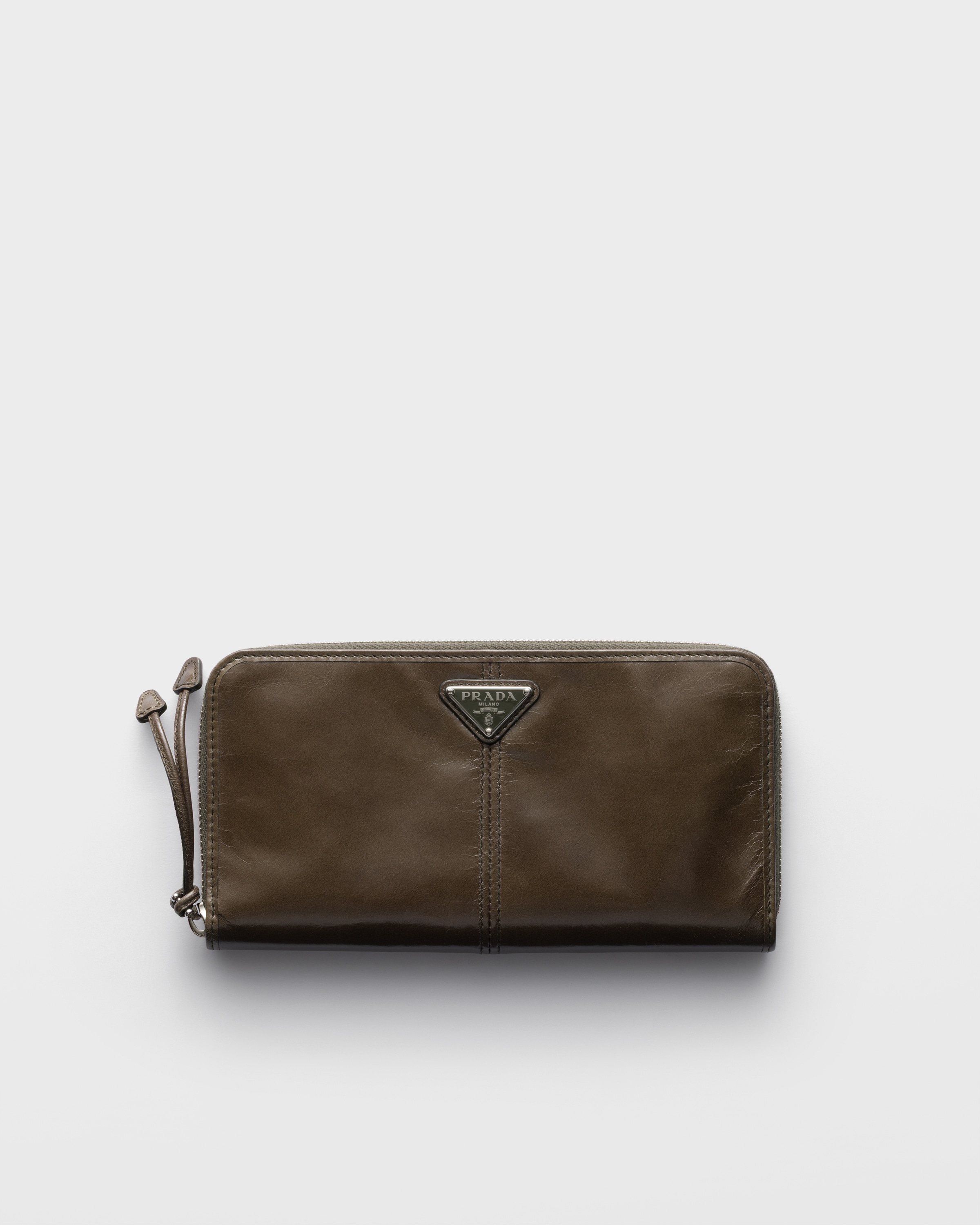 Military Green Leather Wallet | PRADA