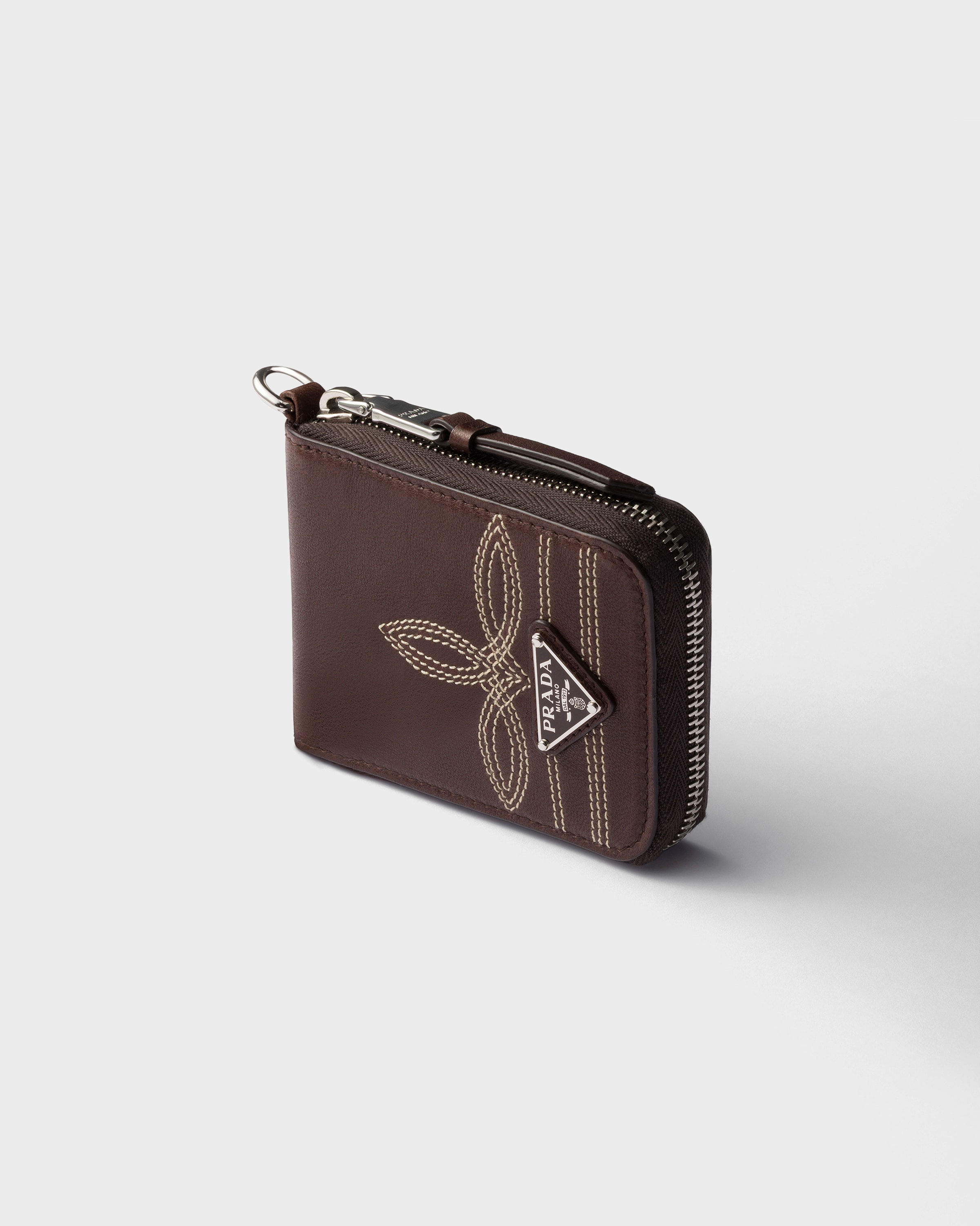 シエナブラウン ナッパレザー 財布 | PRADA