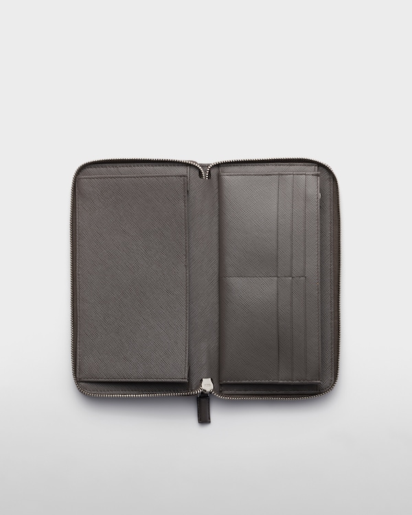 Saffiano leather zip around wallet Saffiano leather zip around wallet