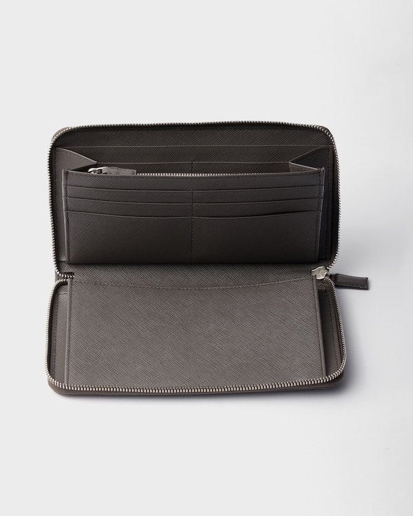 Saffiano leather zip around wallet Saffiano leather zip around wallet