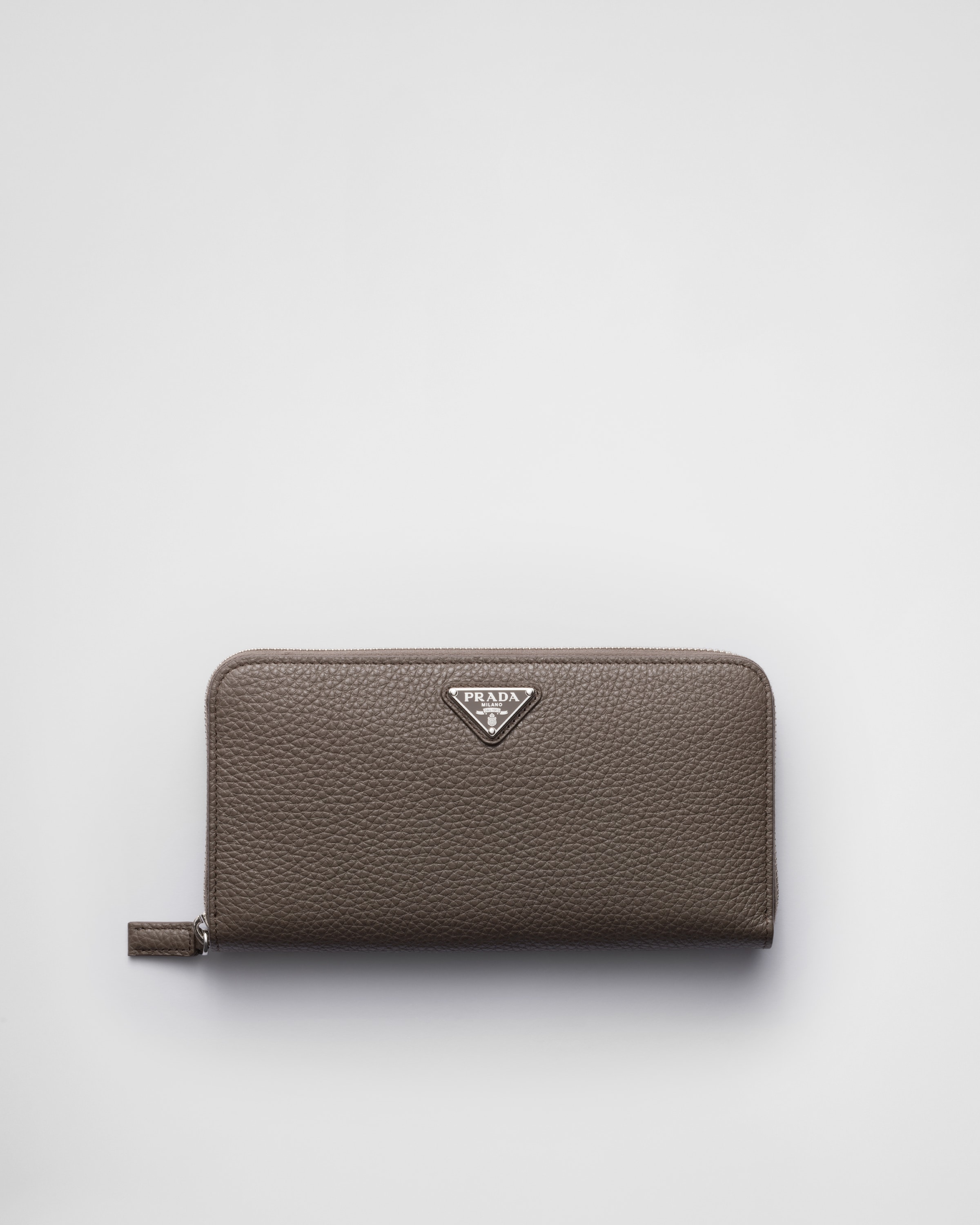 グレーブラウン ヴィッテロダイノレザー 財布 | PRADA
