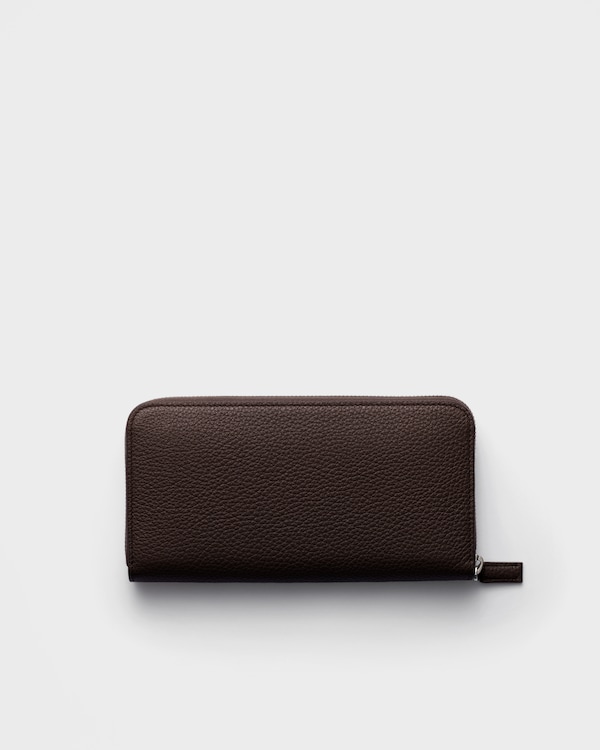 Leather wallet - Coffee/Marble Leather wallet - Coffee/Marble