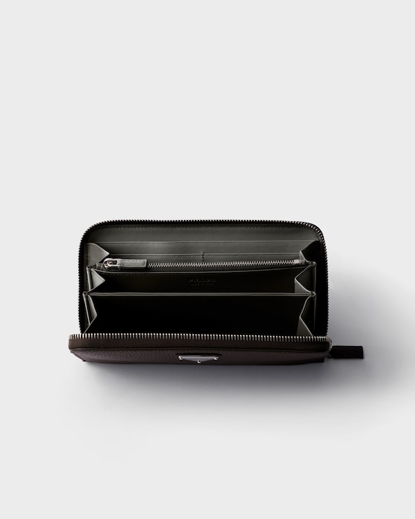 Leather wallet - Coffee/Marble Leather wallet - Coffee/Marble