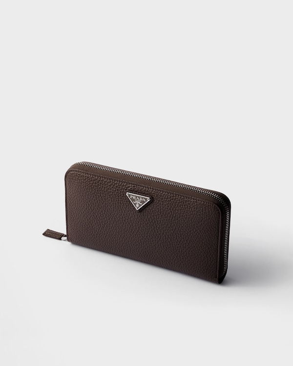 Leather wallet - Coffee/Marble Leather wallet - Coffee/Marble