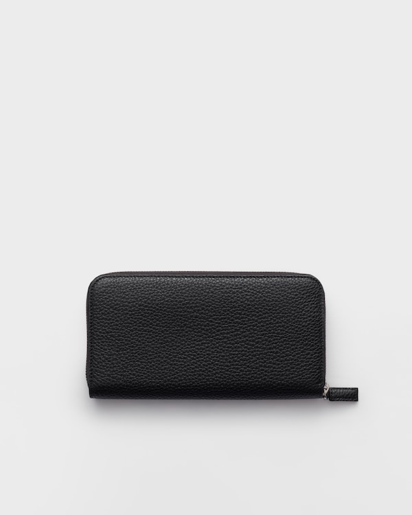 Leather wallet - Black Leather wallet - Black