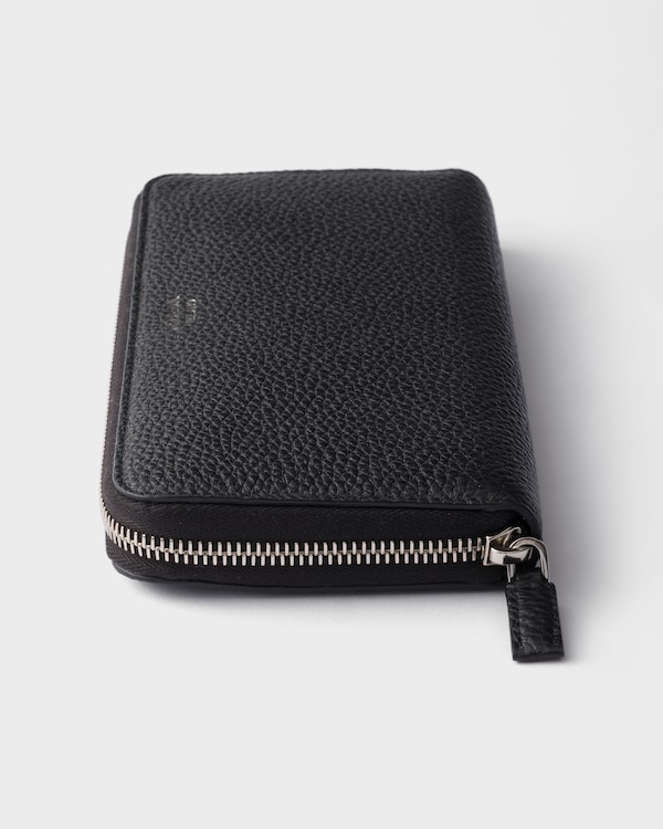 Leather wallet - Black Leather wallet - Black