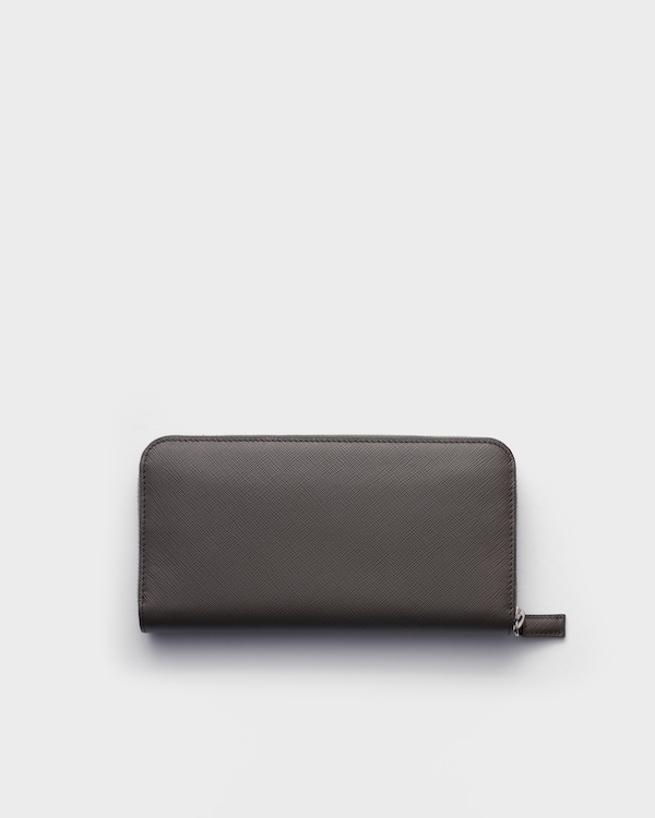 Saffiano leather wallet - Smoke/Aviation Blue Saffiano leather wallet - Smoke/Aviation Blue