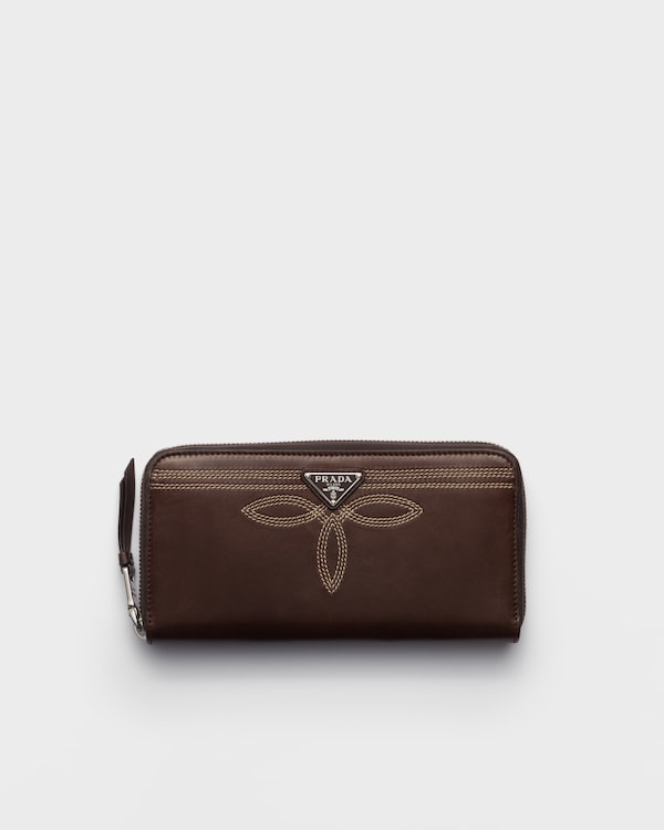 ナッパレザー 財布 - ブラウン ナッパレザー 財布 - ブラウン