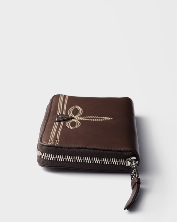 ナッパレザー 財布 - ブラウン ナッパレザー 財布 - ブラウン