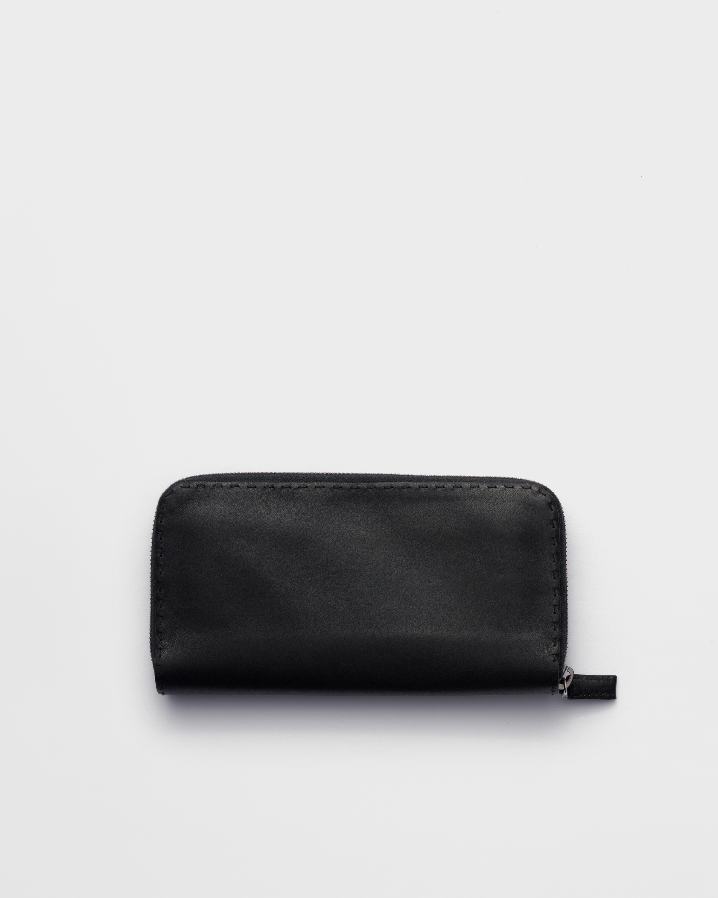 ブラック アンティーク加工レザー 財布 | PRADA - 日本