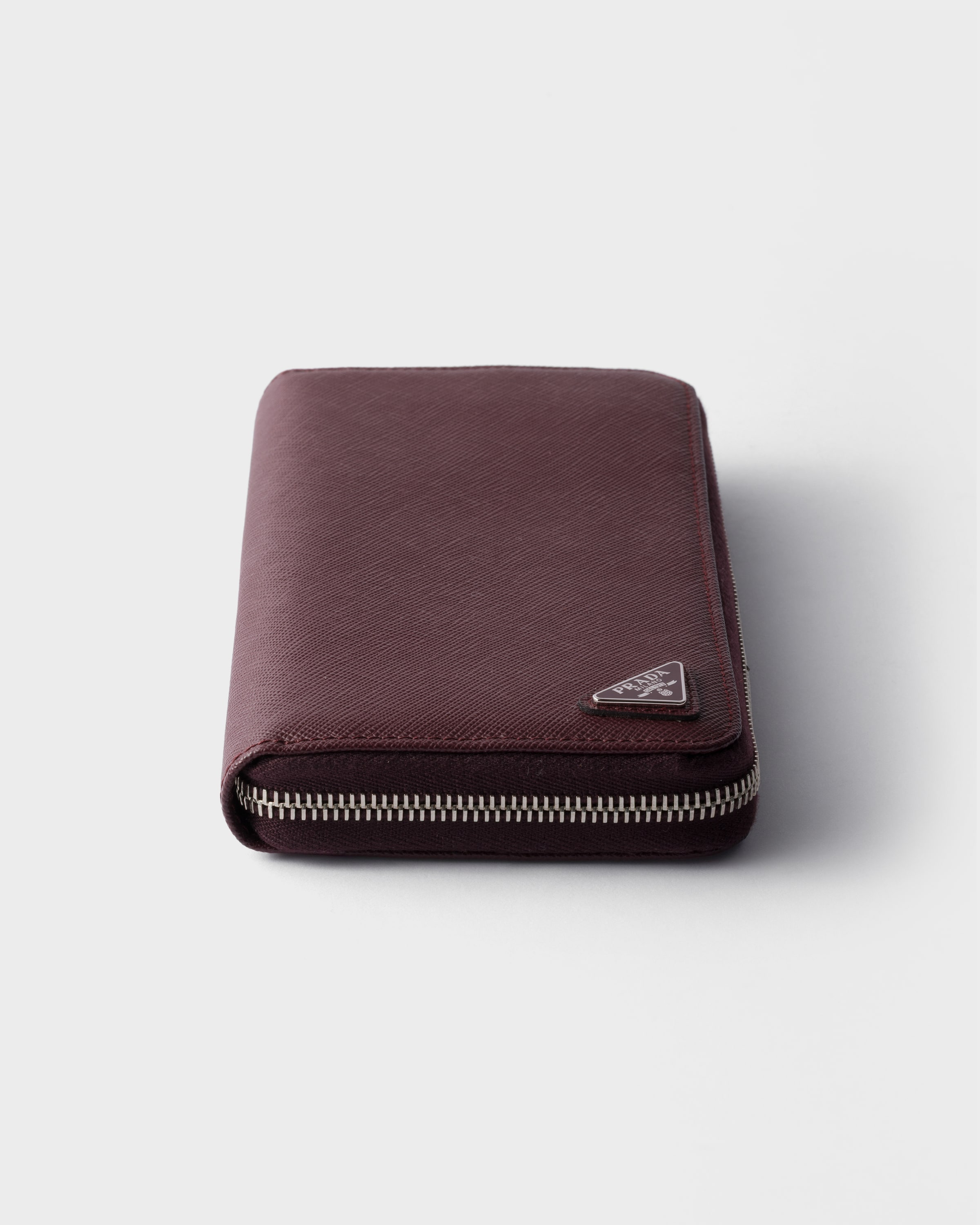 Burgundy Saffiano Wallet | PRADA - United States
