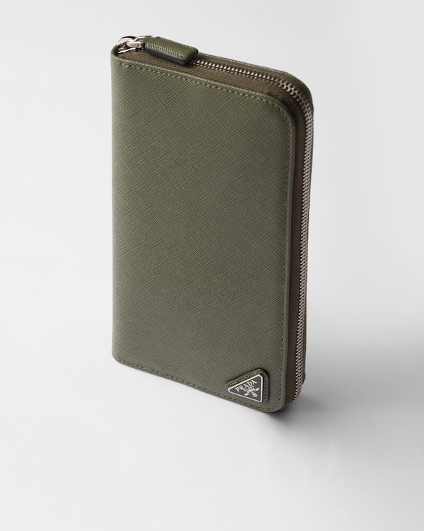 Portefeuille en cuir Saffiano Portefeuille en cuir Saffiano