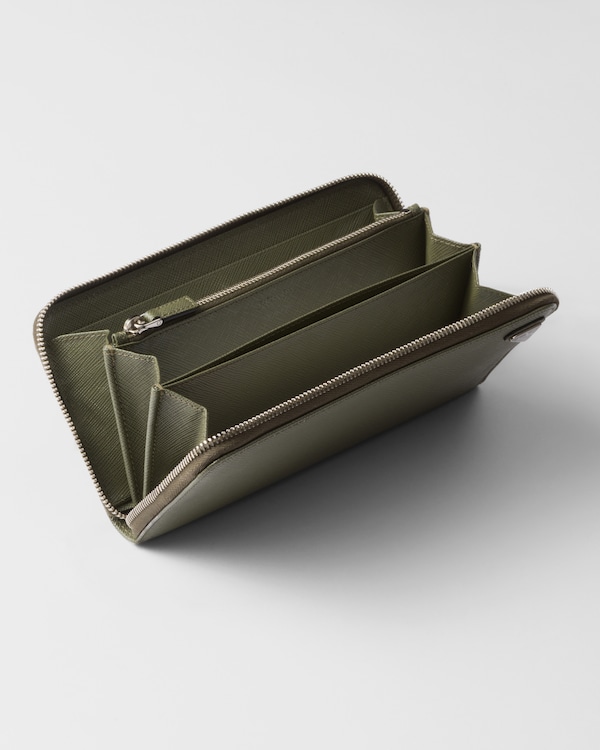 Portefeuille en cuir Saffiano Portefeuille en cuir Saffiano