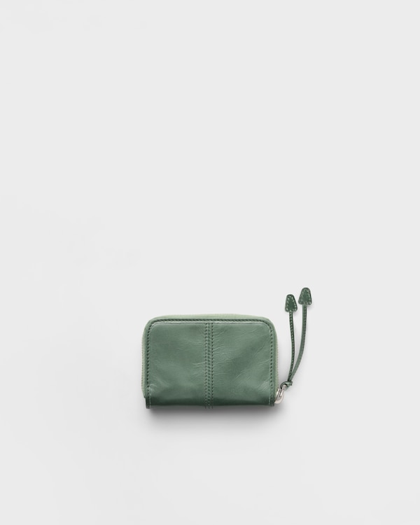 ソフトルックスレザー コインケース - セージグリーン ソフトルックスレザー コインケース - セージグリーン