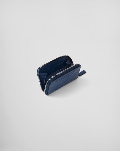 Prada saffiano coin purse clearance