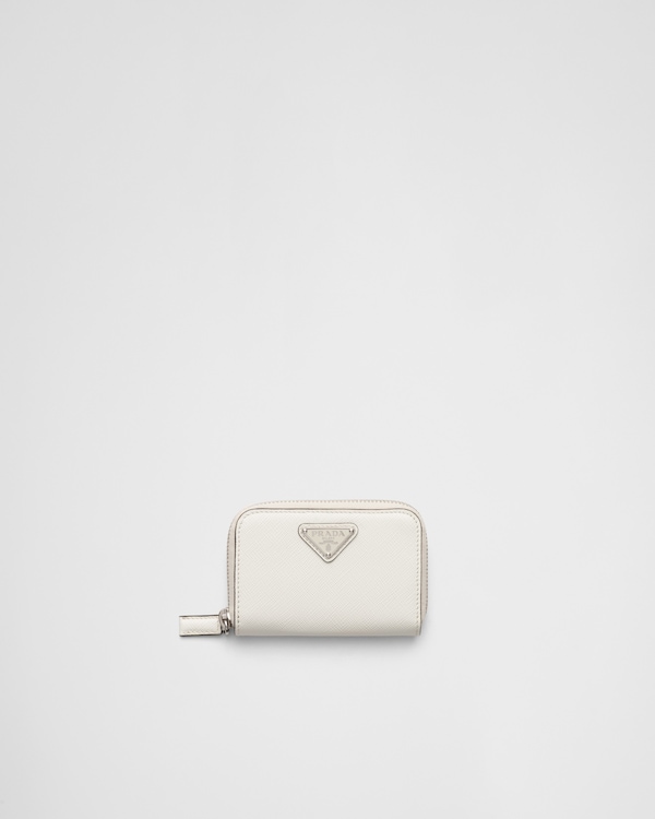 人気便利グッズ ネイビー コインポケット付 PRADA | サフィアーノトライアングル財布 小物