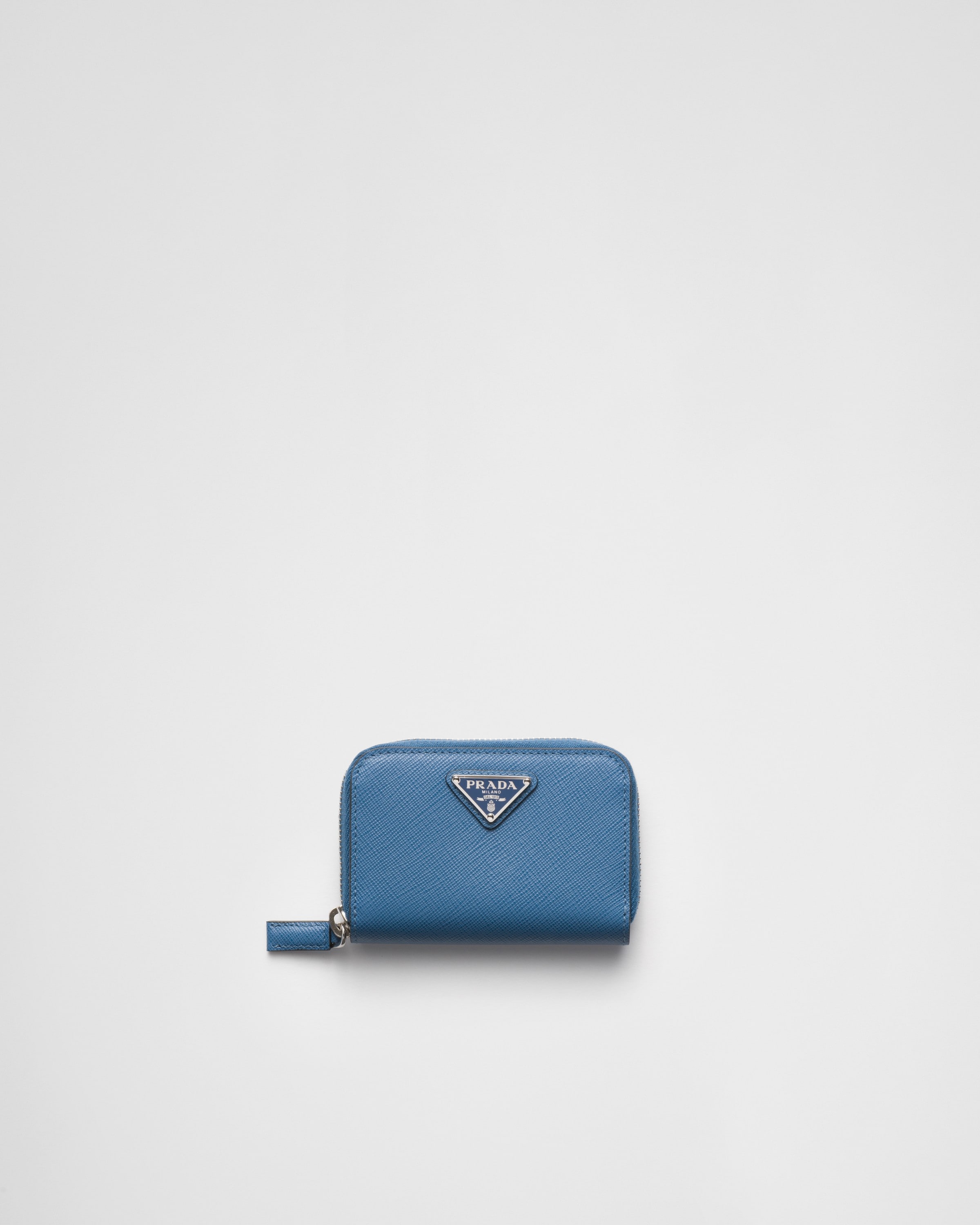 ブルー サフィアーノトライアングル コインケース | PRADA ブルー サフィアーノトライアングル コインケース | PRADA