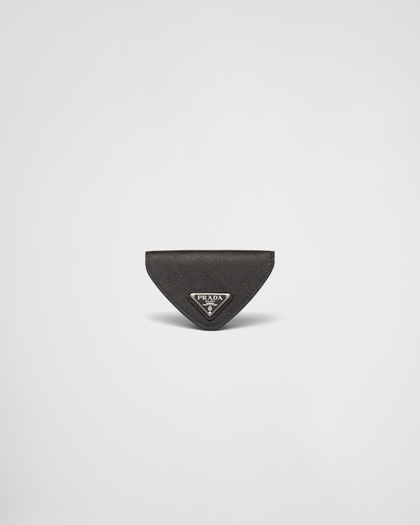 Monedero de piel Saffiano - Negro Monedero de piel Saffiano - Negro