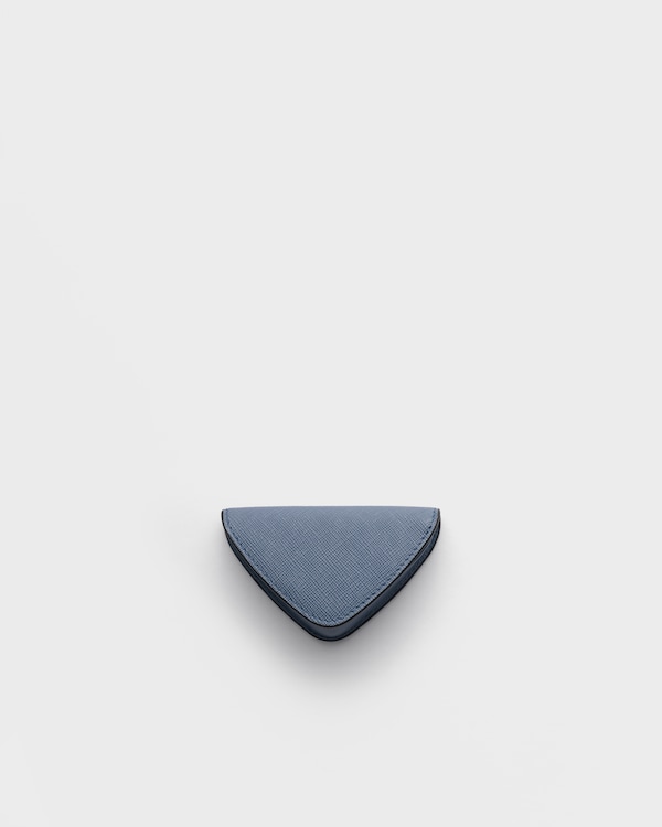 Saffiano leather coin purse - Aviation Blue Saffiano leather coin purse - Aviation Blue
