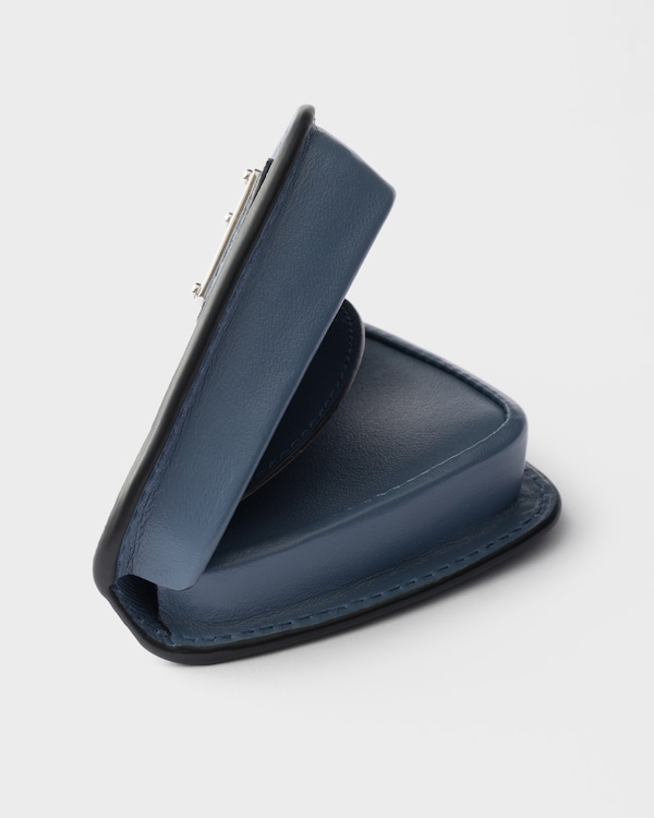 Saffiano leather coin purse - Aviation Blue Saffiano leather coin purse - Aviation Blue