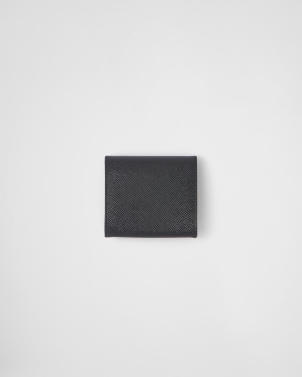 サフィアーノレザー コインケース - ブラック/ネイビー サフィアーノレザー コインケース - ブラック/ネイビー