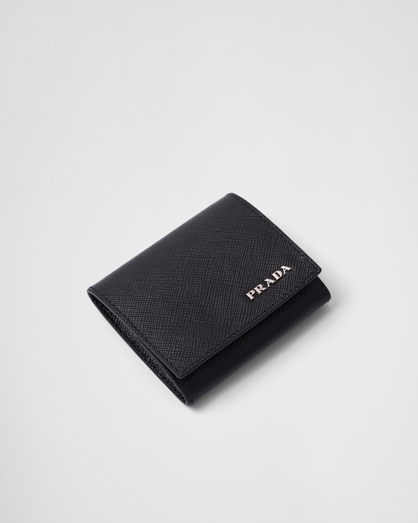 サフィアーノレザー コインケース - ブラック/ネイビー サフィアーノレザー コインケース - ブラック/ネイビー