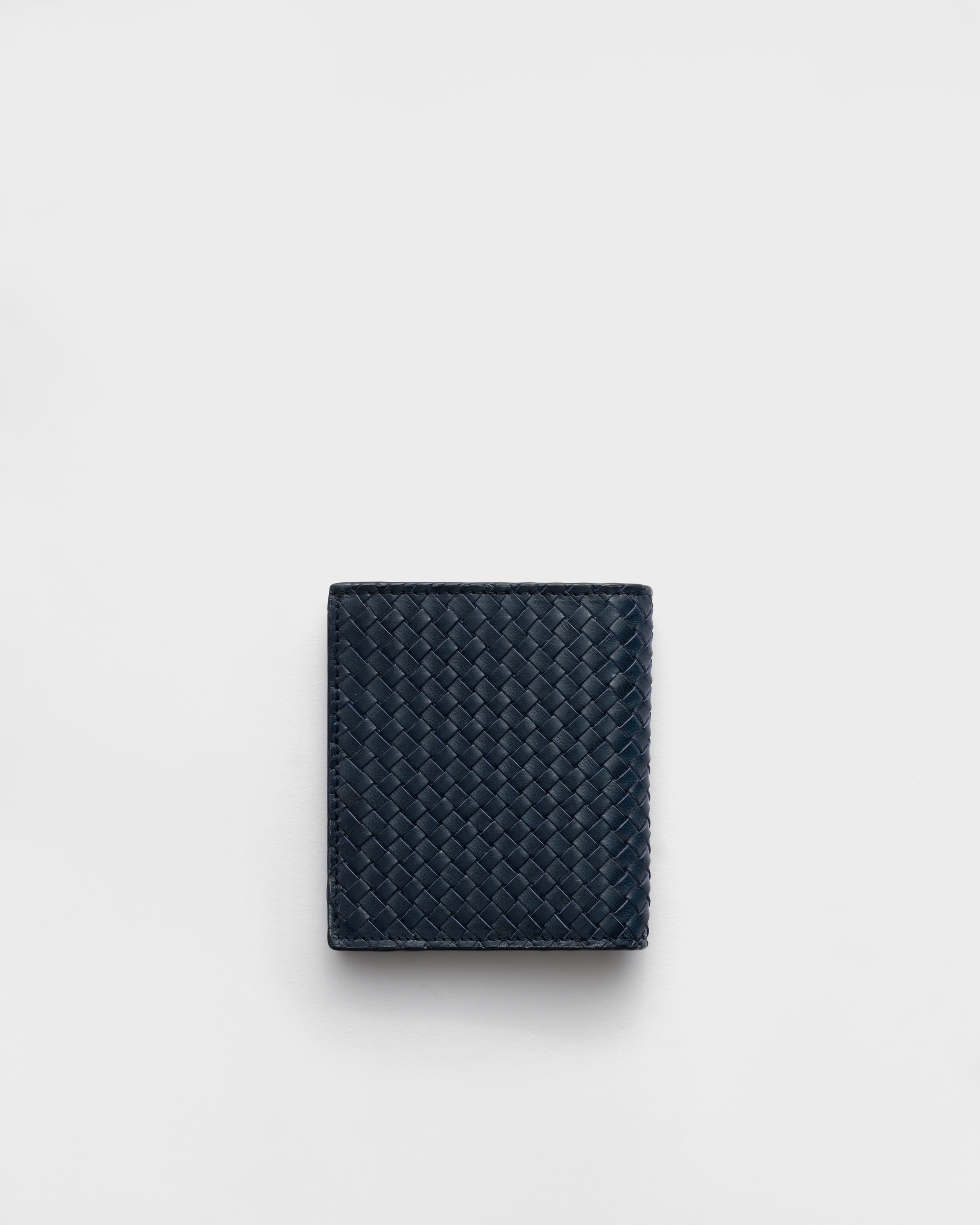 Baltic Blue Leather Wallet | PRADA - United States