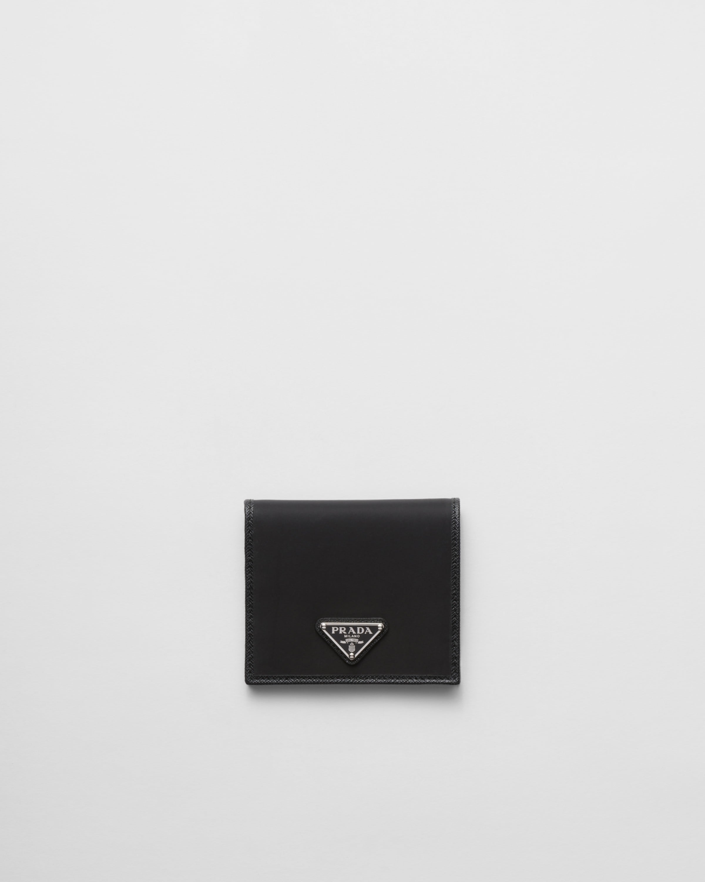Black Re nylon Wallet PRADA