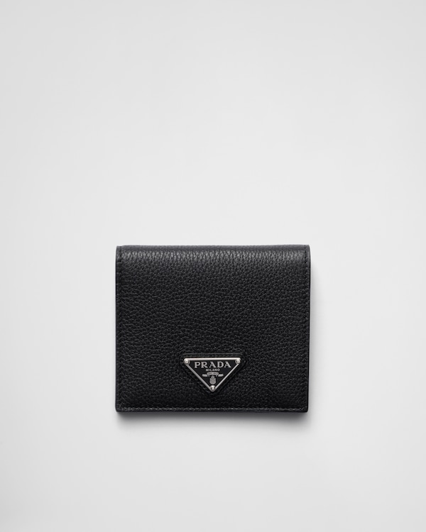 長財布 PRADA Black Fabric And Leather Wallet PRADA新作SAFFIANO二つ折り長財布NEROブラック/1MH132_QHH_F0002