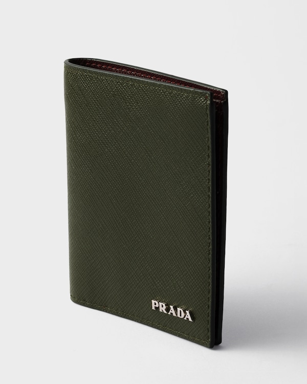 Portefeuille en cuir Saffiano Portefeuille en cuir Saffiano