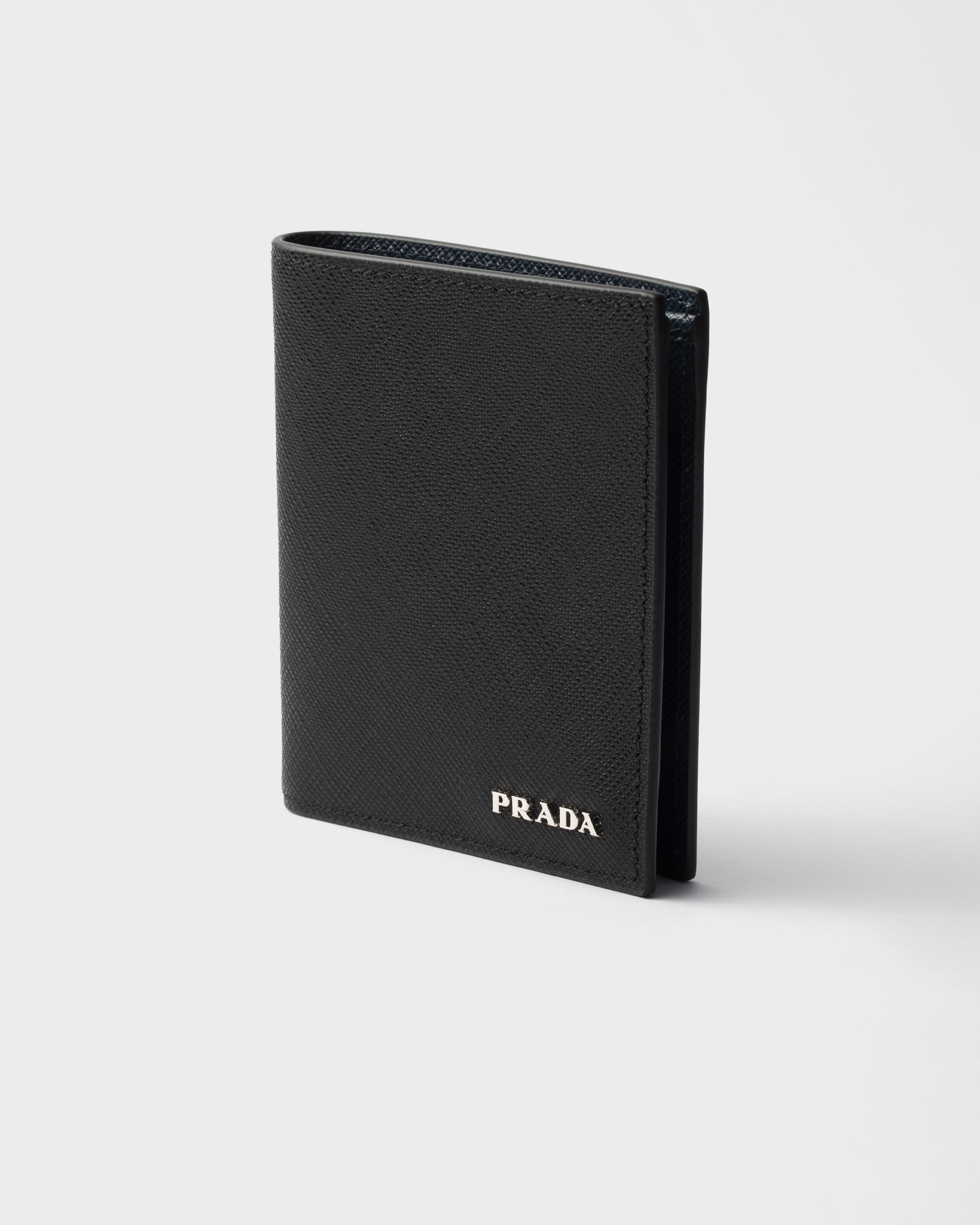折りたたみ財布 PRADA BLACK LEATHER WALLET Leather wallet Prada Black in Leather - 44122037