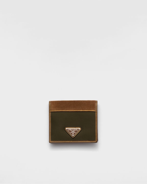 【2024】お歳暮・冬ギフト カーキグリーン／ダークブラウン PRADA | 財布 xレザー Re-Nylon 小物