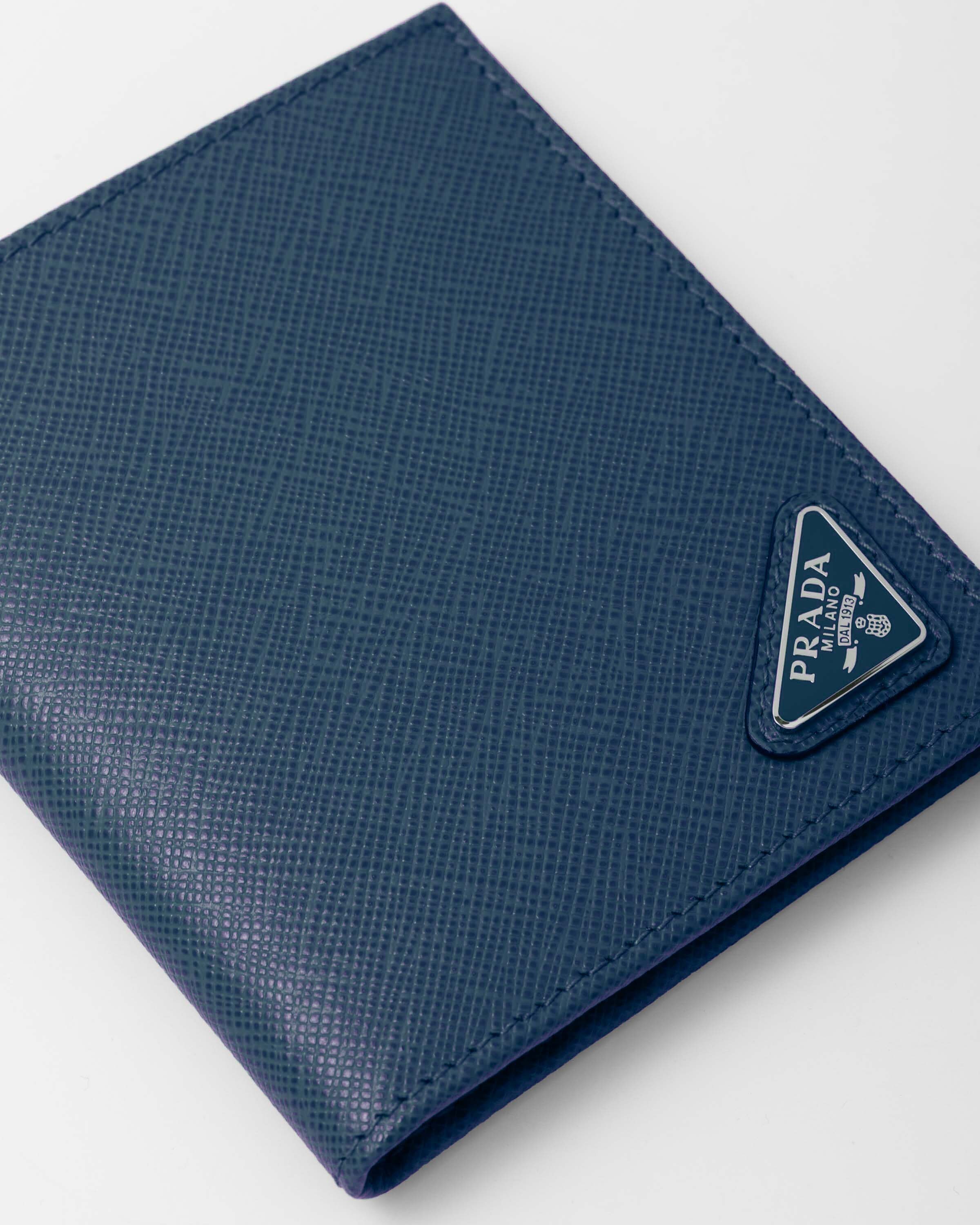 Bluette Saffiano Leather Wallet PRADA