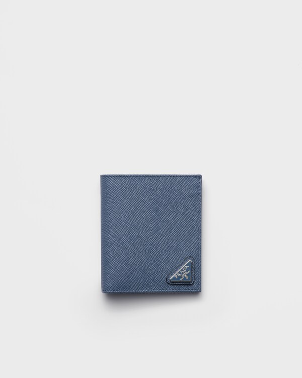 Saffiano leather wallet - Aviation Blue Saffiano leather wallet - Aviation Blue