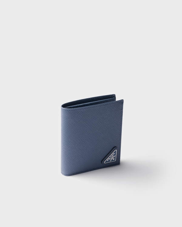 Saffiano leather wallet - Aviation Blue Saffiano leather wallet - Aviation Blue