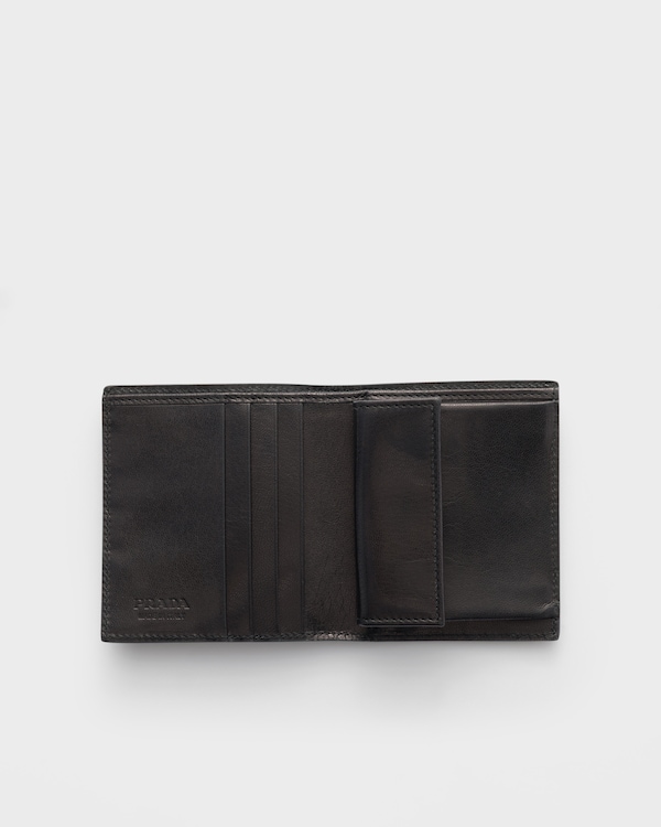 Leather wallet - Black Leather wallet - Black