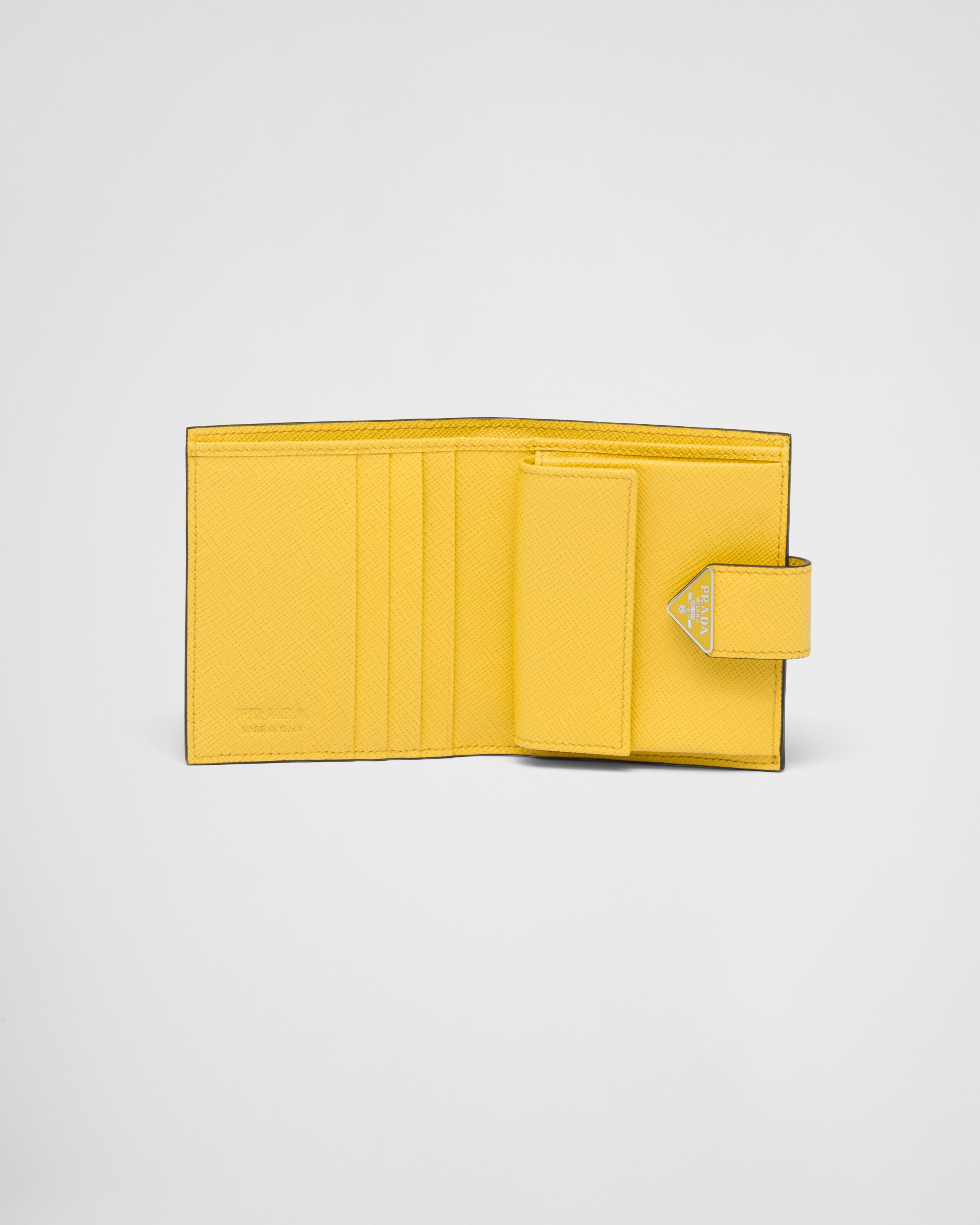 Yellow prada wallet on sale
