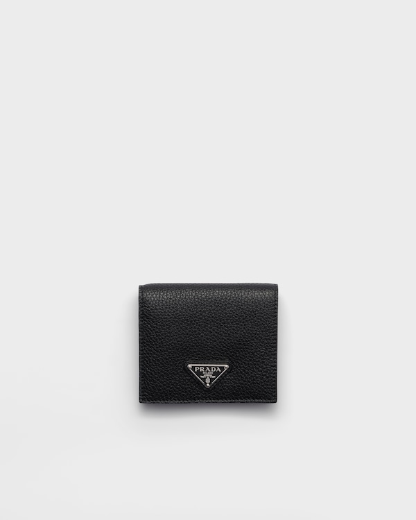 レザー 財布 - ブラック/ローデングリーン レザー 財布 - ブラック/ローデングリーン