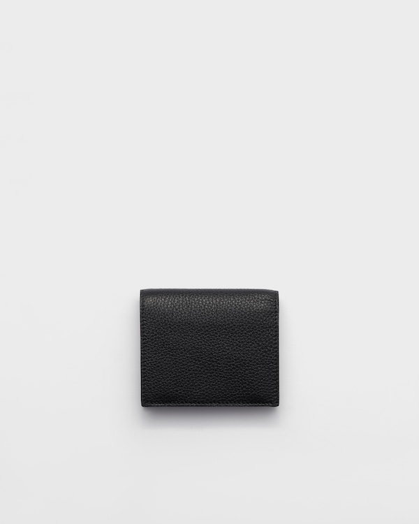 Leather wallet - Black/Burgundy Leather wallet - Black/Burgundy