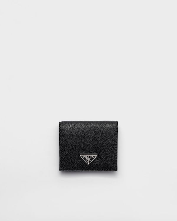 Leather wallet - Black/Burgundy Leather wallet - Black/Burgundy