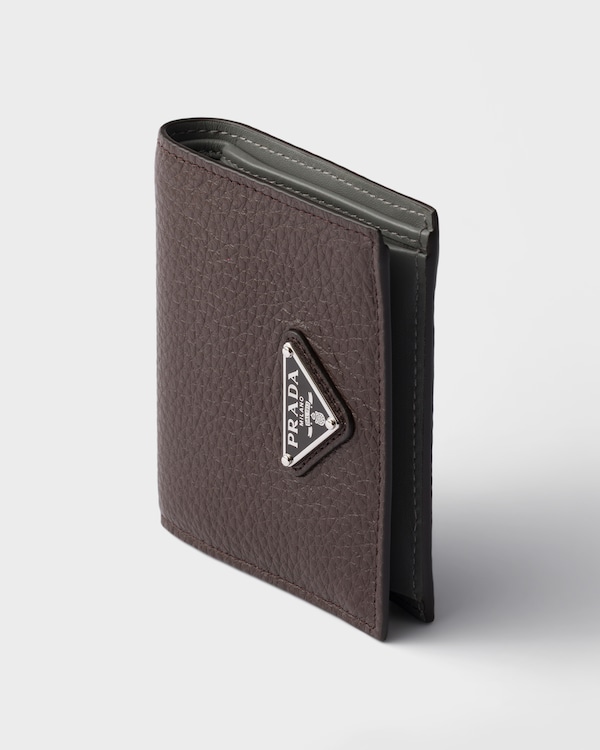 レザー 財布 - コーヒー/マーブル レザー 財布 - コーヒー/マーブル