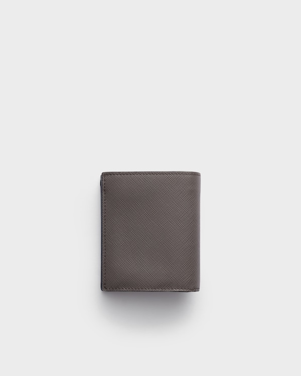 Saffiano leather wallet - Smoke/Aviation Blue Saffiano leather wallet - Smoke/Aviation Blue