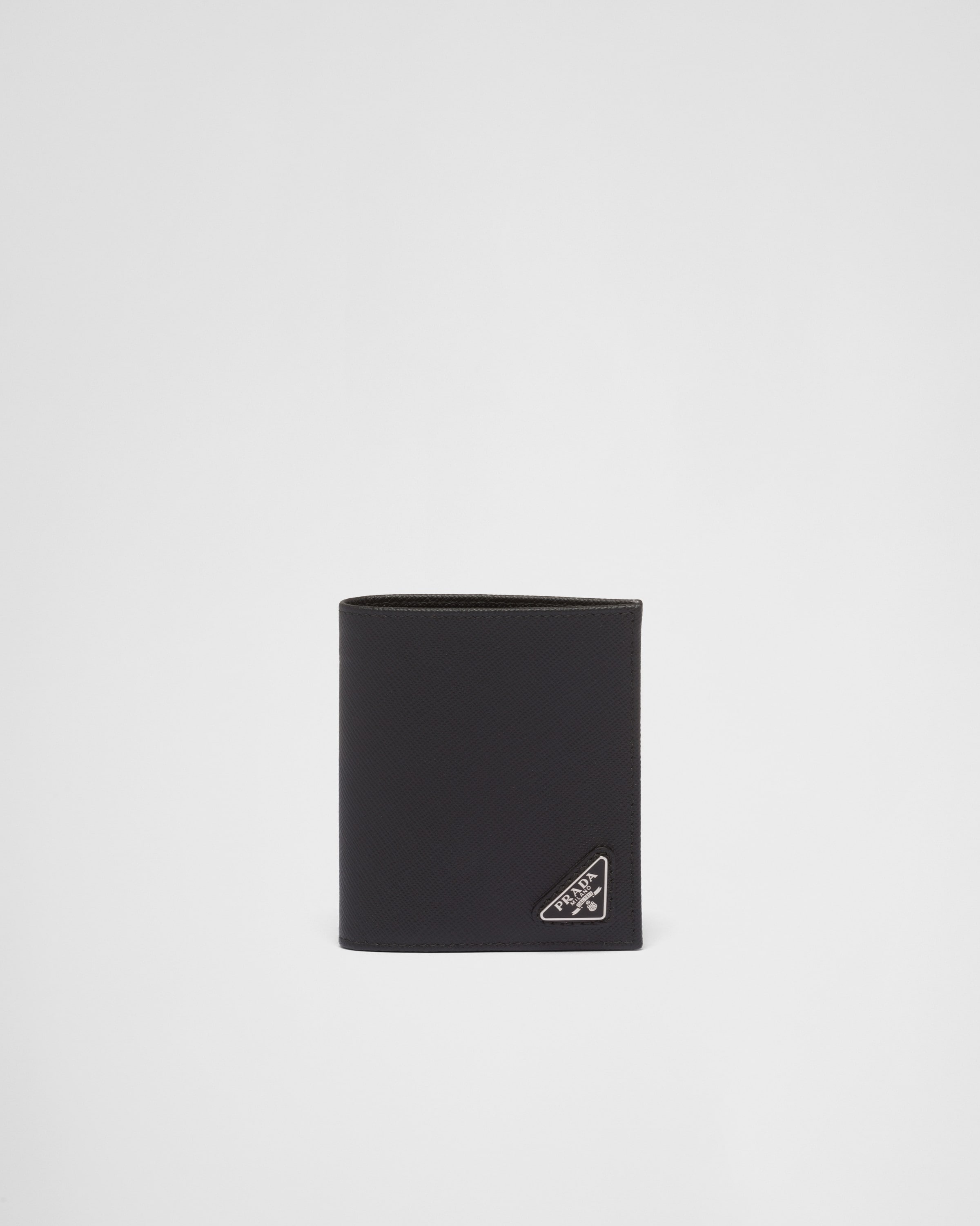Prada Saffiano Leather Wallet, Man, Black