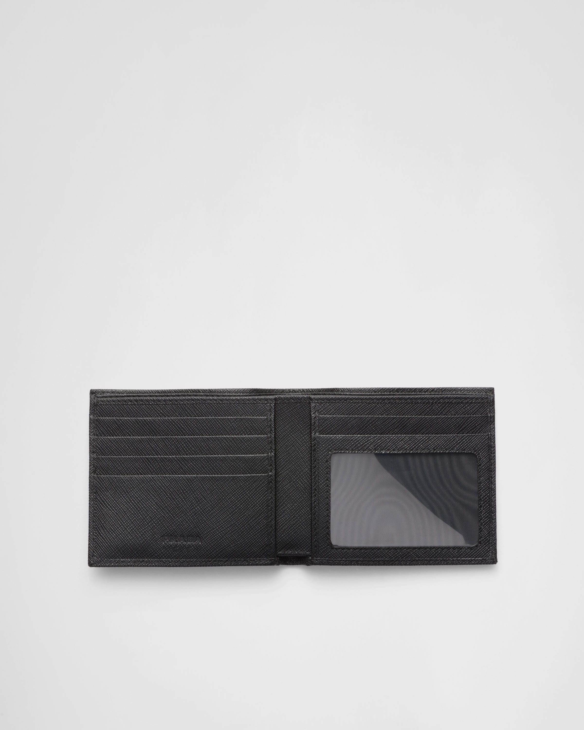 PRADA 二つ折り財布 ブラック レザー PRADA ブラック レザー 二つ折り財布