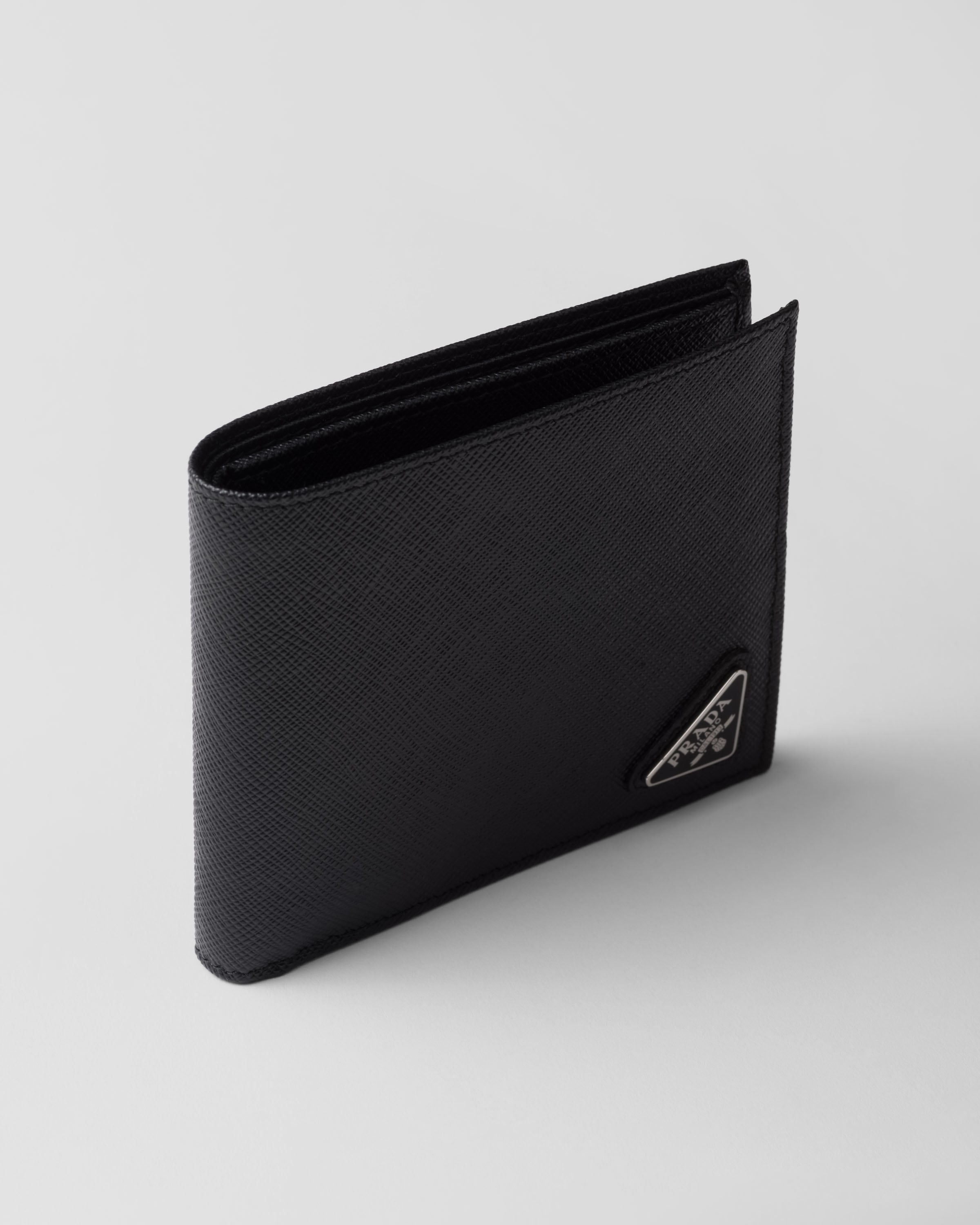 Black Saffiano Leather Wallet PRADA