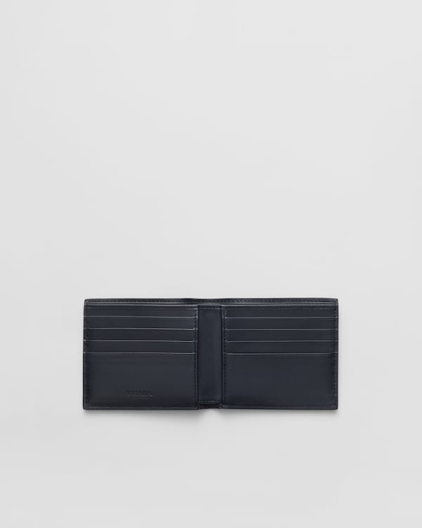 محفظة من جلد نعام - أزرق محفظة من جلد نعام - أزرق