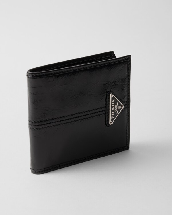 Leather wallet - Black Leather wallet - Black
