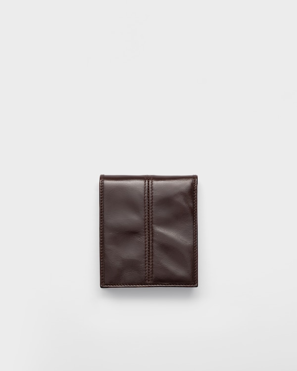 Portefeuille en cuir - Marron Foncé Portefeuille en cuir - Marron Foncé