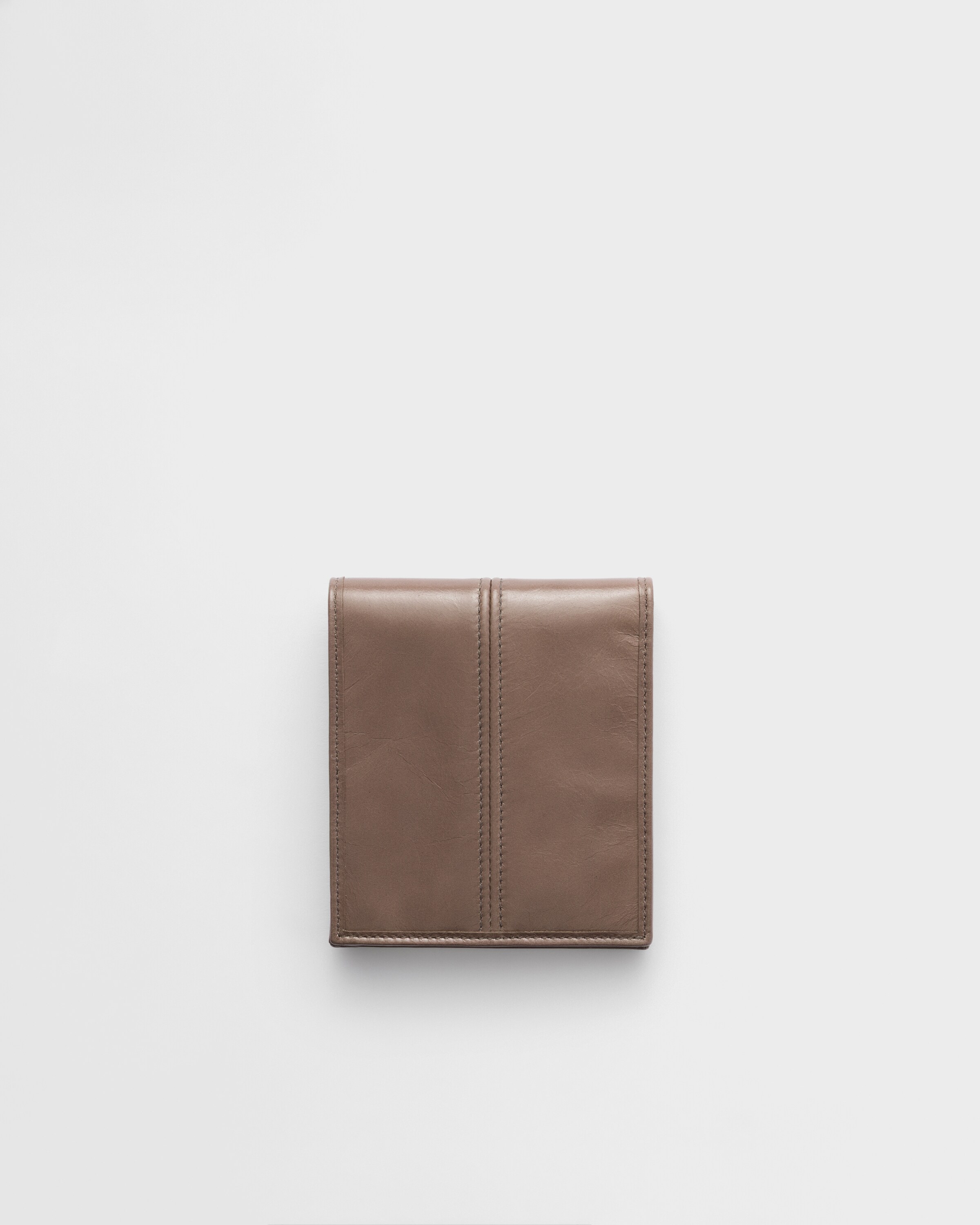 Clay Grey Leather wallet | PRADA - United States